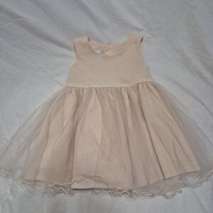 Bonnie Baby Textured Cream Dress